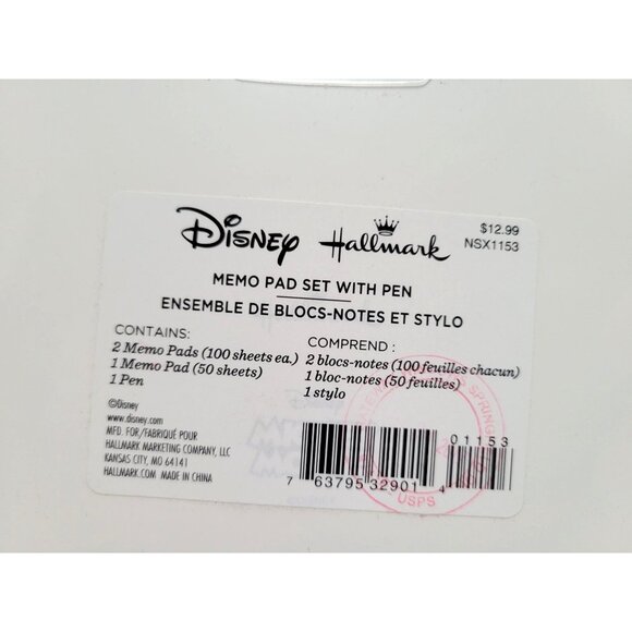 Vintage Disney Hallmark Minnie & Mickey Mouse Memo Pad Set Missing Pen NOS - Picture 7 of 7